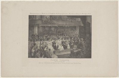 Bénédiction du mariage de la reine Wilhelmine et du prince Henri, 1901 - L. Angerer
