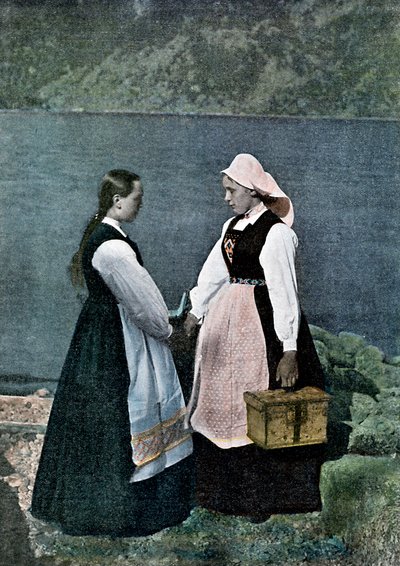 Factrice, Sognafjorden, Norvège, vers 1890 - L Boulanger