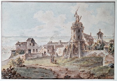 Un télégraphe Chappe au sommet d