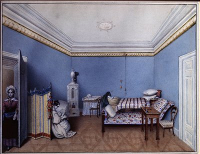 Dans la chambre à coucher - L. Hern