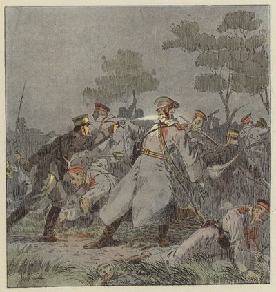 Combat de nuit à Mo-Tien-Ling - L. Malespine