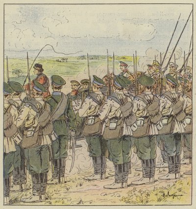 Les troupes russes rendent les honneurs au passage d