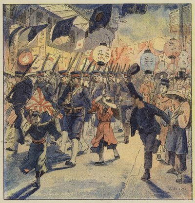 Manifestations patriotiques au Japon - L. Malespine