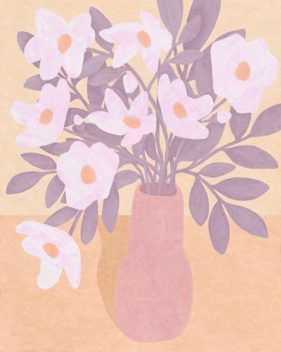 Fleurs dans un vase rose, 2023 - Lady Ann de Borja