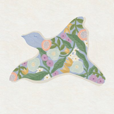 Fleurs de printemps et oiseau, 2023 - Lady Ann de Borja