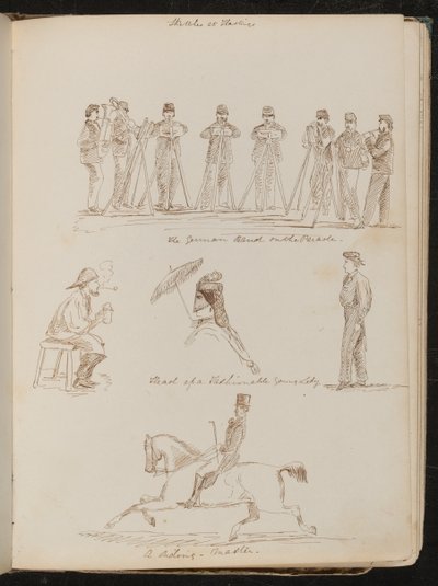?Bande allemande sur le défilé", étude d