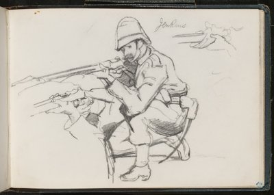 ?Jenkins? à genoux pour tirer, 1879 - Lady Butler