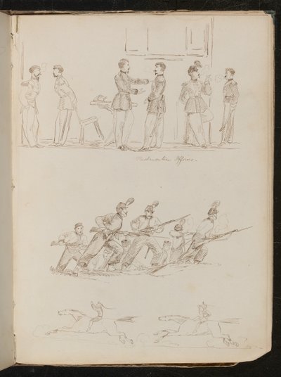 Trois études de soldats - Lady Butler