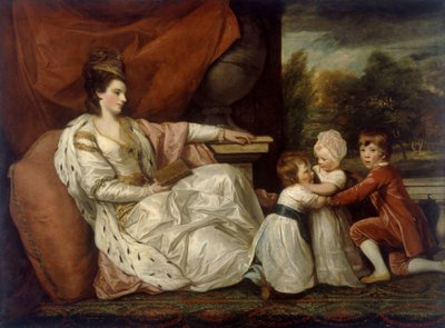 Lady Charlotte Williams-Wynn et ses trois enfants aînés, 1778 - Sir Joshua  Reynolds