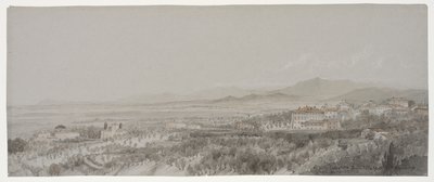 Vue de la Villa Pescatore depuis la Villa Muti, Piombino - Lady Elizabeth Susan Percy