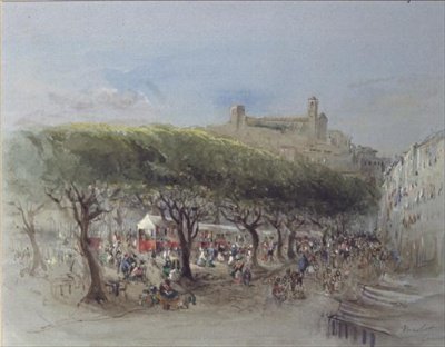 Le marché, Cannes - Lady Honoria Cadogan