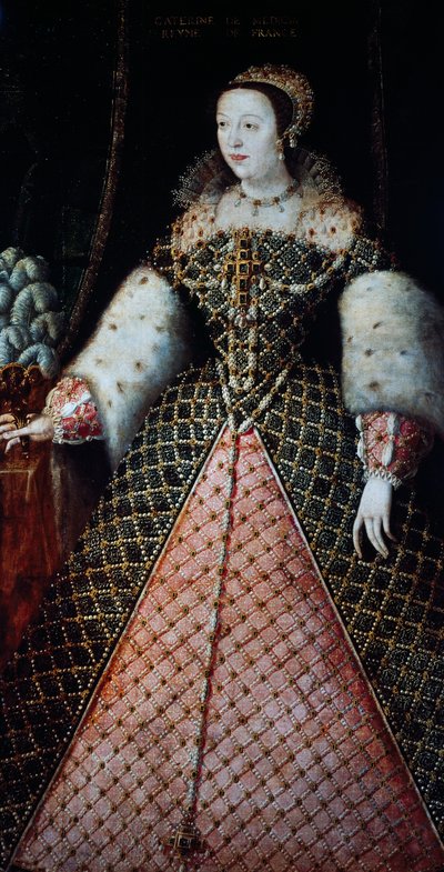 Portrait de Catherine de Médicis, reine consort du roi Henri II de Valois, vers 1547-59 - Amadeo (after) Modigliani