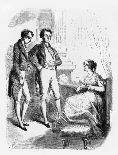 Rastignac présenté à Madame de Nucingen, illustration de 