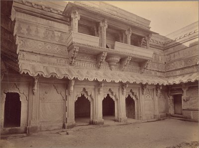 Intérieur du Man Mandir, Gwalior - Lala Deen Dayal