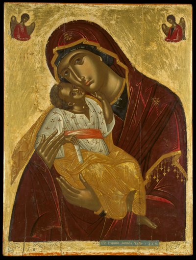 Icône de la Vierge de Tendresse, de Crète vers 1609 - Lambardos Emmanuel