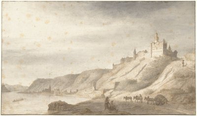 Château Rheinfels près de St. Goar sur le Rhin - Lambert Doomer