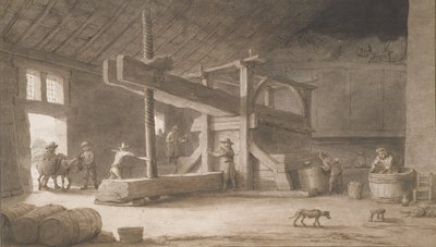 Presse à vin de Monsieur Dittyl, près de Nantes, c.1670 - Lambert Doomer