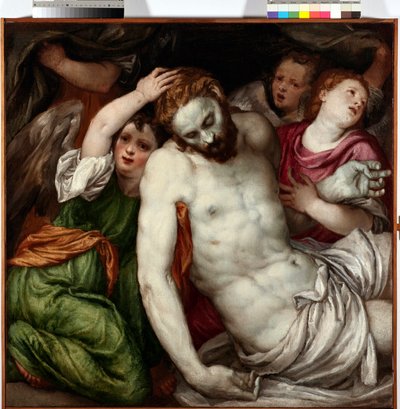Pietà et anges - Lambert Sustris
