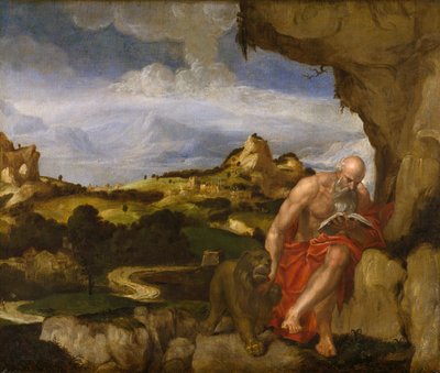Saint Jérôme dans le désert, milieu du XVIe siècle - Lambert Sustris