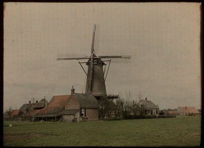 Moulin dans le hameau Het Klompje (ou: De Klomp), Zeist, sur la Koppeldijk - Lambertus Hendrik van Berk