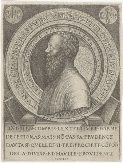 Portrait du philologue Thomas de Ravenne - Lambertus Suavius