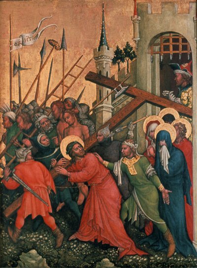 Victoire du roi Louis Ier de Hongrie sur les Bulgares en 1377, 1430 - Lambrechter Votivtafel