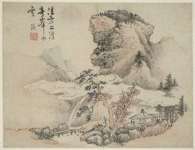 Paysage dans le style des anciens maîtres : d