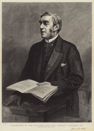 Célébrités du jour, le très honorable George J Goschen, MP - Lance Calkin