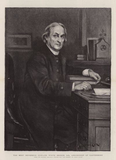 Le très révérend Edward White Benson, DD, archevêque de Canterbury - Lance Calkin