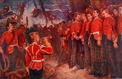 Le naufrage du Birkenhead, 25 février 1852 (photolithographie) - Lance Calkin