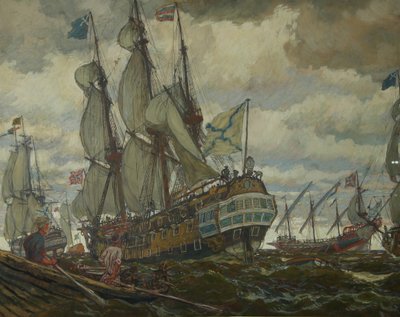 La flotte de Pierre Ier, 1909 - Lanceray