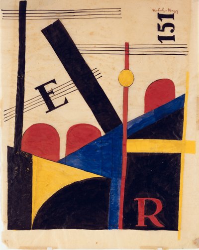 Esquisse pour le grand tableau des chemins de fer - Laszlo Moholy Nagy