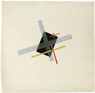 Collage avec centre noir, 1922 - Laszlo Moholy Nagy
