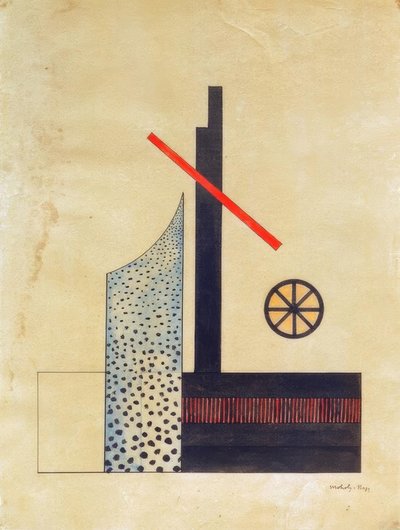 Composition avec roue - Laszlo Moholy Nagy