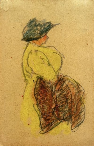 Sans titre (Femme en jaune, de droite) - Laszlo Moholy Nagy