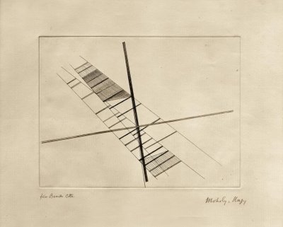 Diagonales se croisant - Laszlo Moholy Nagy