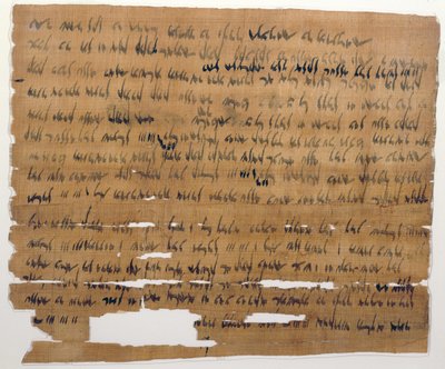 Document de mariage en araméen, 3 juillet 449 av. J.-C. (encre sur papyrus) - Late Period Egyptian