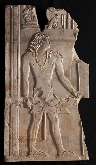 Mentouemhat en prêtre avec bâton et sceptre, vers 667-647 av. J.-C. - Late Period Egyptian