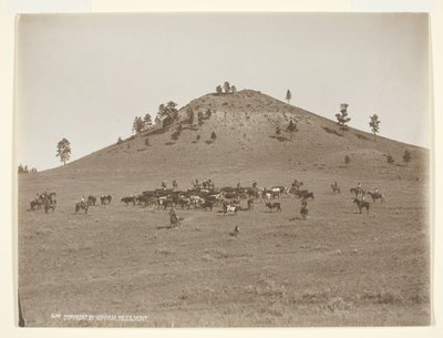 Travailler un petit groupe dans les collines, vers 1900 - Laton Alton Huffman