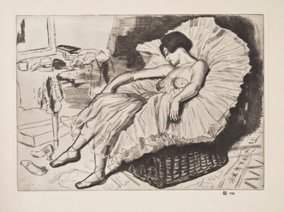 Danseuse endormie - Laura Knight