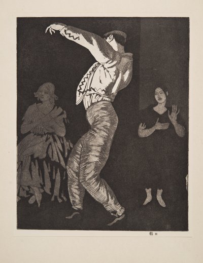 Danseuse espagnole n° II, pub. 1923 - Laura Knight