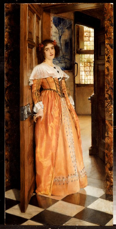 À la porte, vers 1898 - Laura Theresa Alma Tadema