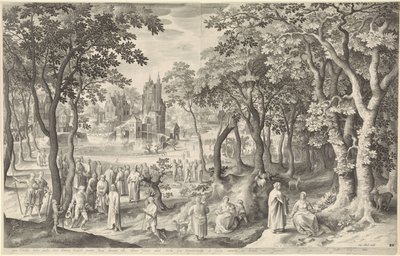 Paysage avec ruine d