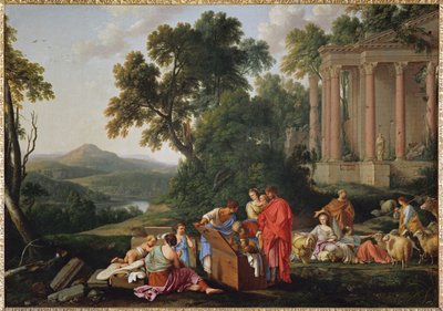 Laban cherchant ses idoles dans les bagages de JacobLaban searching for his idols among the possessionsof Jacob ... - Laurent de (workshop of) La Hyre