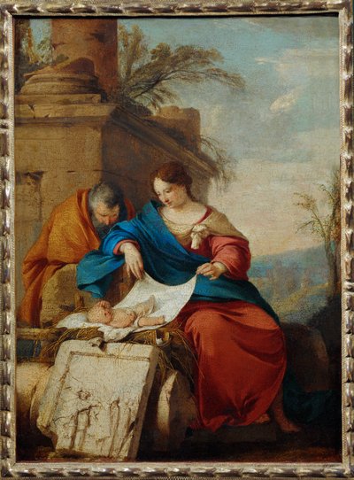 Le repos de la Sainte Famille - Rest on the Flight to … - Laurent de (workshop of) La Hyre