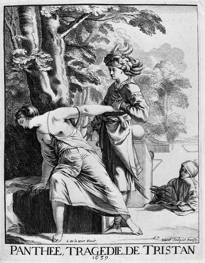 Araspe déclarant sa passion à Panthee - Panthee, tragédie par François l