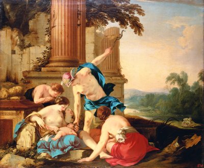 Mercure confie Bacchus aux soins des nymphes, 1638 - Laurent de la Hyre
