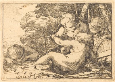Quatre enfants bacchiques - Laurent de la Hyre