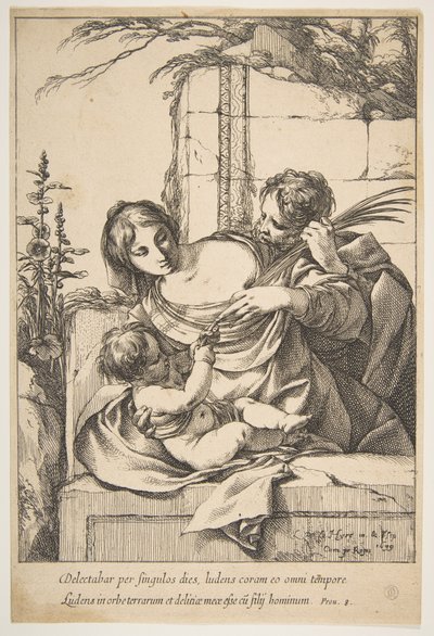 Sainte Famille avec un palmier, 1639 - Laurent de la Hyre