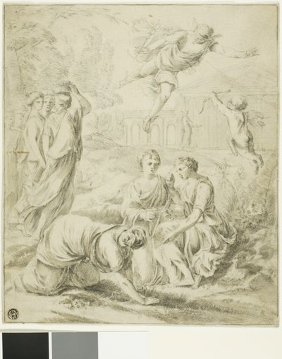 Étude pour Mercure et Hersé - Laurent de la Hyre
